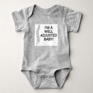 Ich bin ein gut justiertes Babychiropraktik chiro Baby Strampler