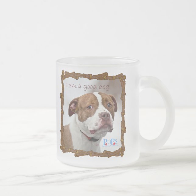 Ich bin ein guter Hund Mattglastasse (Rechts)
