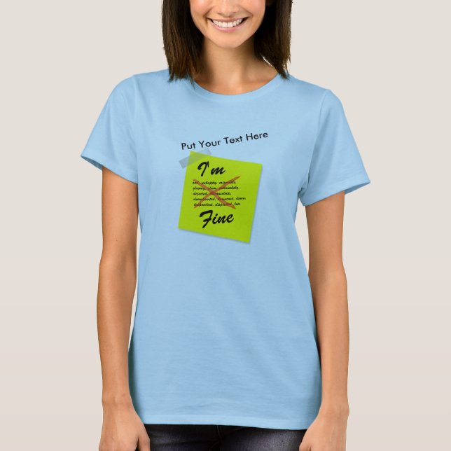 Ich bin ein guter Post-it-Hinweis T-Shirt (Vorderseite)