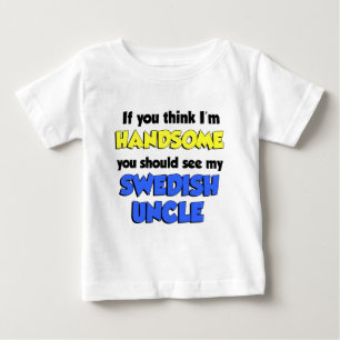 Ich bin ein guter schwedischer Onkel Baby T-shirt