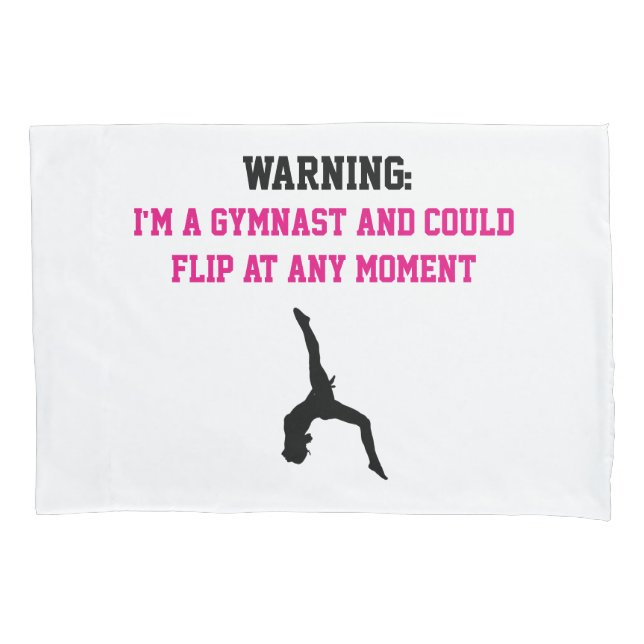 Ich bin ein Gymnast Magenta Gymnastik Spaß Zitat G Kissenbezug (Vorderseite)