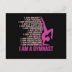 Ich bin ein Gymnastik Gymnastik Gymnastik Lover G Ankündigungspostkarte