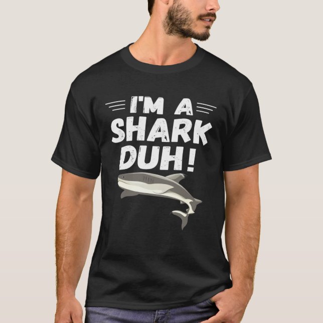 Ich bin ein Hai-Duh-Halloween-Kostüm T-Shirt (Vorderseite)