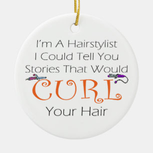 Ich bin ein Haistylist, das ich Ihnen Geschichten Keramikornament