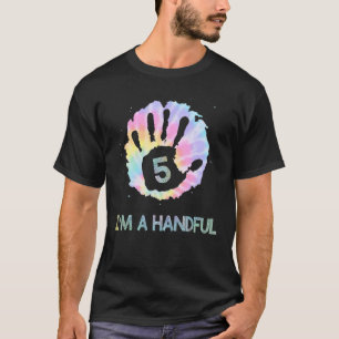 Ich bin ein handlicher 5-jähriger Gefärbte Krawatt T-Shirt