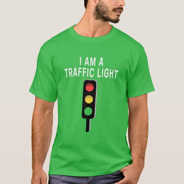 Ich bin ein helles, sonniges, grünes Straßenverkeh T-Shirt (Vorderseite)