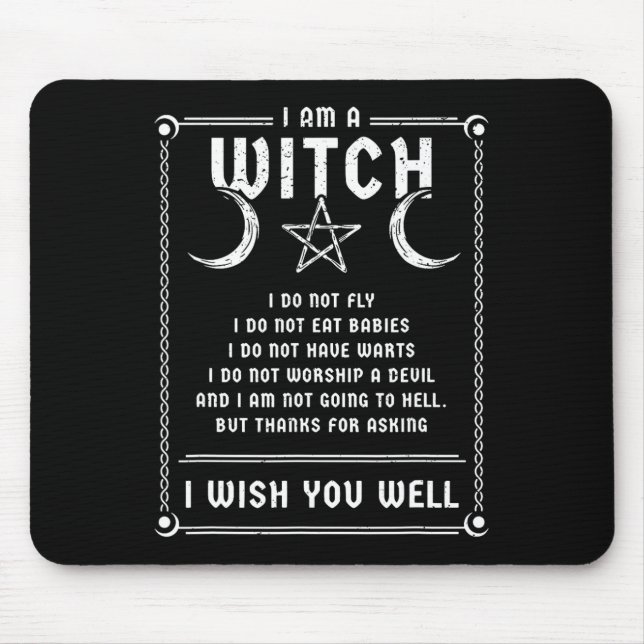 Ich bin ein Hexenmeisterhaus-Heidenkostüm Mousepad (Vorne)
