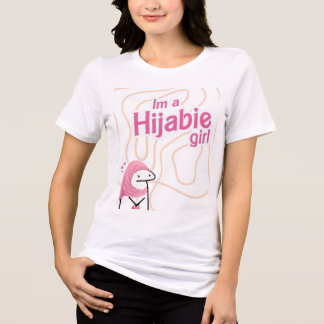 Ich bin ein Hijabie-Mädchen Süßes T-Shirt | Besche Tri-Blend Shirt