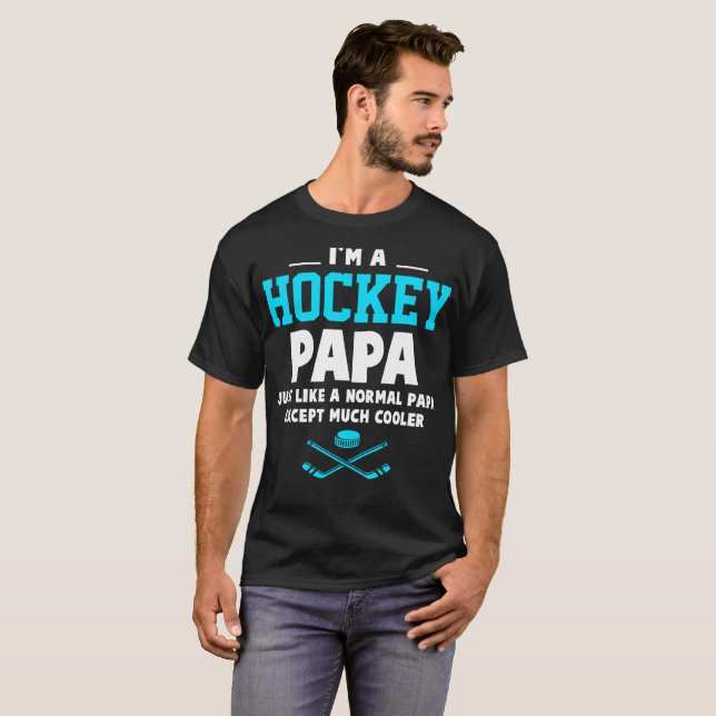 Ich bin ein Hockey-Papa-T-Shirt T-Shirt (Vorne ganz)