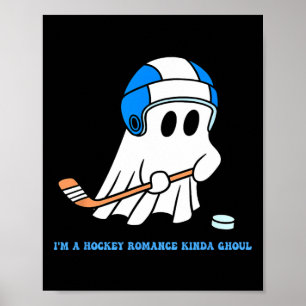 Ich bin ein Hockey-Romantik-Kumpel-Halloween-Liebh Poster