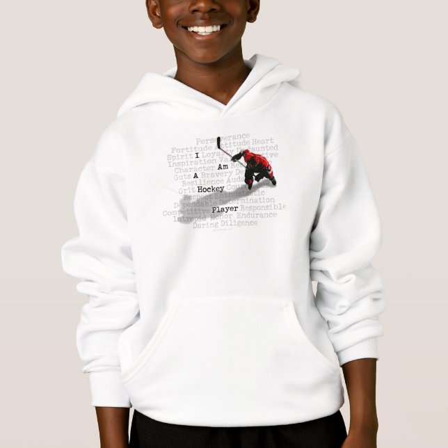 Ich bin ein Hockey-Spieler Hoodie (Vorderseite)