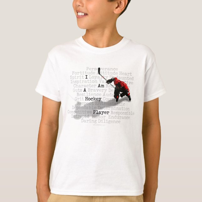 Ich bin ein Hockey-Spieler T-Shirt (Vorderseite)