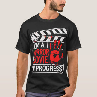 Ich bin ein Horror in Arbeit Gruseliger Handabdruc T-Shirt