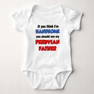 Ich bin ein hübscher peruanischer Vater Baby Strampler