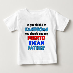 Ich bin ein hübscher Puerto-Amerikanischer Vater Baby T-shirt