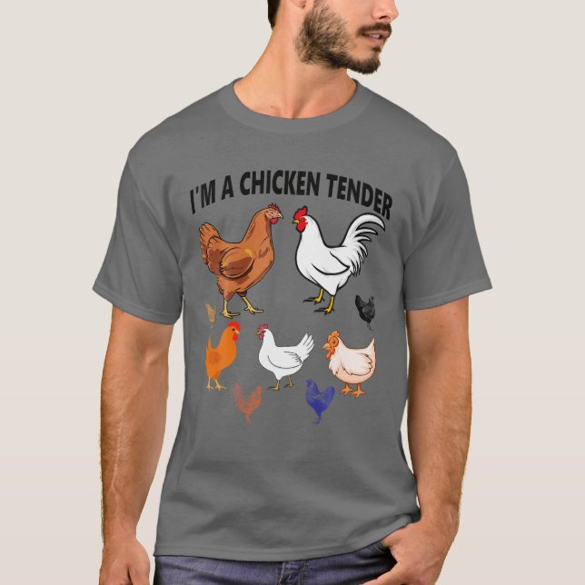 Ich bin ein Hühnerzender - Hühnerlanglandwirt G T-Shirt (Vorderseite)