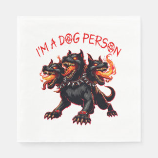 Ich bin ein Hundemensch Cerberus Essential T - Shi Serviette