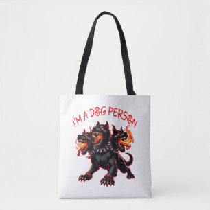 Ich bin ein Hundemensch Cerberus Essential T - Shi Tasche