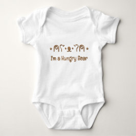 Ich bin ein hungriger Teddybär Baby Strampler