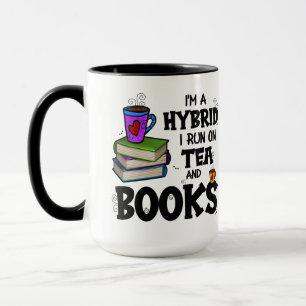 Ich bin ein Hybrid, den ich auf Tee und Büchern la Tasse