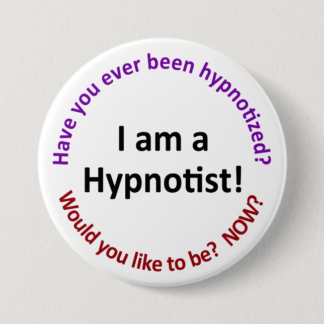 Ich bin ein Hypnotist Button (Vorderseite)