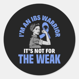 Ich bin ein Ibs Warrior Irritable Bowel Syndrom Aw Runder Aufkleber