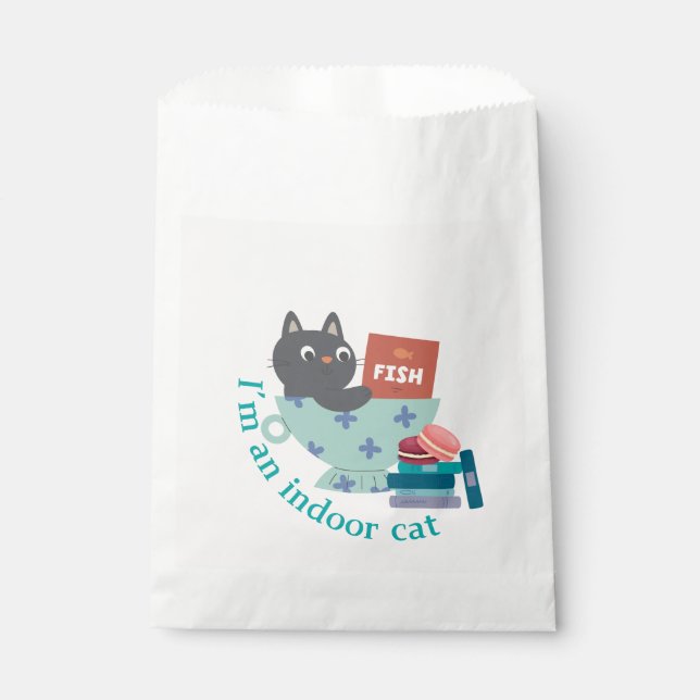 Ich bin ein Indoor-Cat-Funny Geschenktütchen (Vorderseite)