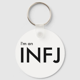 Ich bin ein INFJ - Persönlichkeitstyp Weißer Schlü Schlüsselanhänger