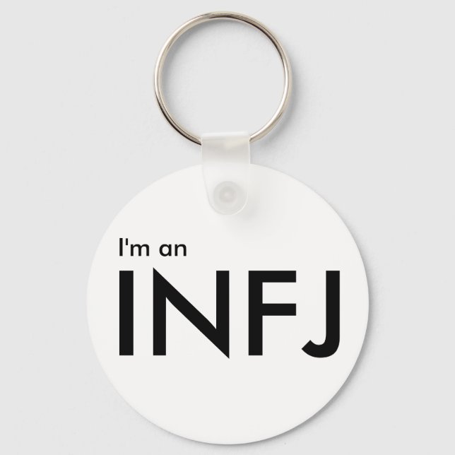 Ich bin ein INFJ - Persönlichkeitstyp Weißer Schlü Schlüsselanhänger (Vorderseite)