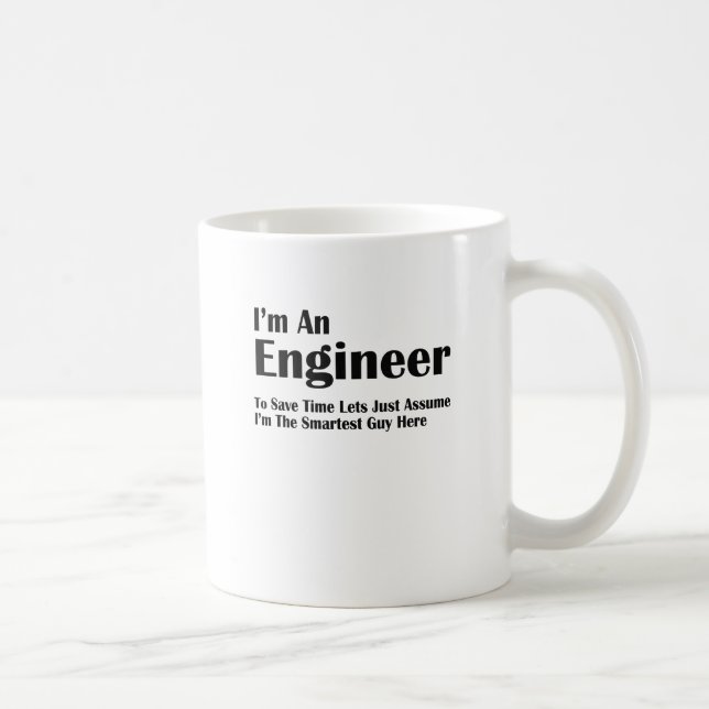 ich bin ein Ingenieur Kaffeetasse (Rechts)