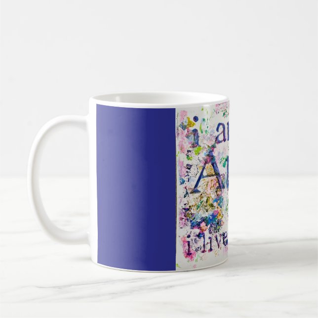 Ich bin ein inspirierter Künstler, künstlerisch Kaffeetasse (Links)