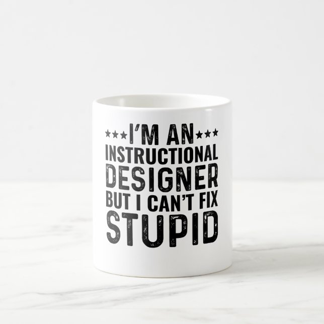 Ich bin ein Instructioner-Designer, aber ich kann  Kaffeetasse (Mittel)