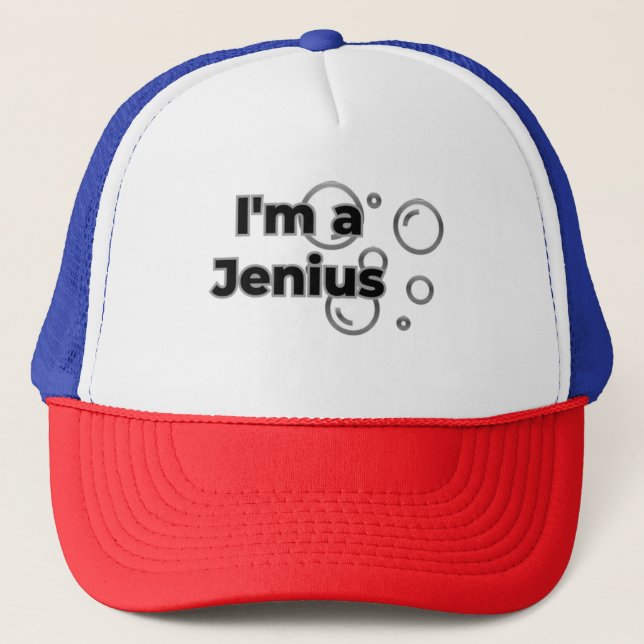 Ich bin ein Jenius Truckerkappe (Vorderseite)