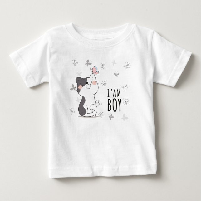 Ich bin ein Junge Baby T-shirt (Vorderseite)