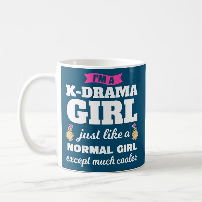 Ich bin ein k drama girl k Pop Merchandise  Kaffeetasse (Links)