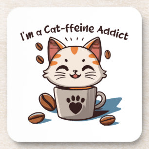 Ich bin ein Kaffe-in-Suchtiger Getränkeuntersetzer