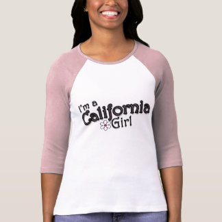Ich bin ein Kalifornien-Mädchen, Blume, rosa T - T-Shirt