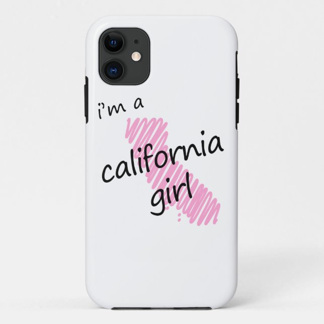 Ich bin ein Kalifornien-Mädchen Case-Mate iPhone Hülle (Rückseite)