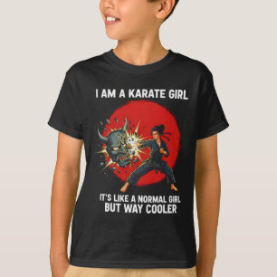 Ich bin ein Karate-Mädchen Zitat für Mädchen 1 T-Shirt