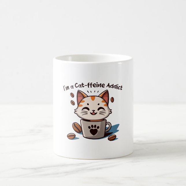 Ich bin ein Katzen-Liebling Kaffeetasse (Mittel)