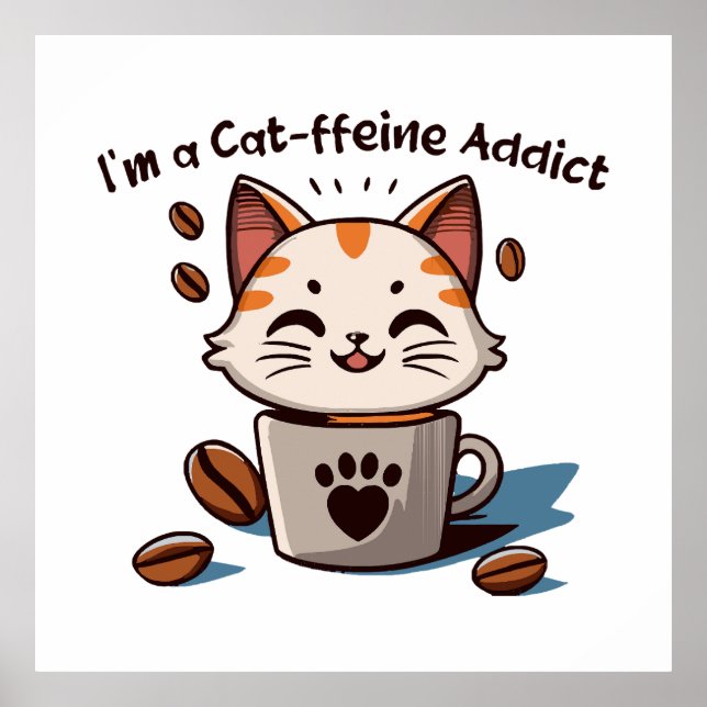 Ich bin ein Katzen-Liebling Poster (Vorne)