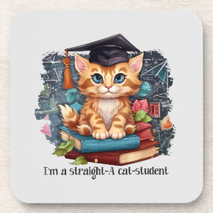 Ich bin ein Katzenstudent Getränkeuntersetzer