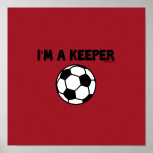 ICH BIN EIN KEEPER - SPORTSCHLANG - SOCCER POSTER