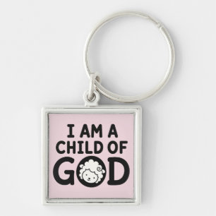 ICH BIN EIN KIND GOTTES Christliches Babyshower- Schlüsselanhänger