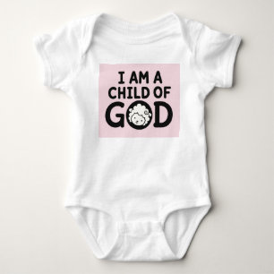 ICH BIN EIN KIND GOTTES Christliches Geschenk zu Baby Strampler