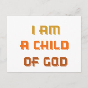 Ich bin ein Kind Gottes Postkarte