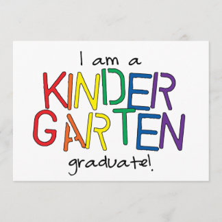 Ich bin ein Kindergarten-Absolvent Ankündigung