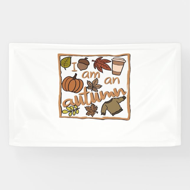 Ich bin ein klassischer Herbst-T - Shirt Banner (Horizontal)