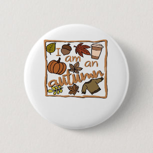 Ich bin ein klassischer Herbst-T - Shirt Button