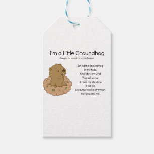Ich bin ein kleiner Groundhog Geschenkanhänger